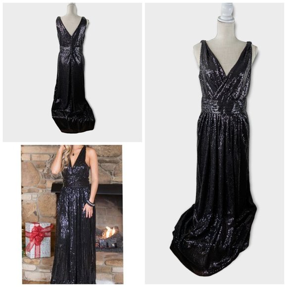 Kate Kasin Dresses & Skirts - Kate Kasin Sequin Maxi Dress Size 12